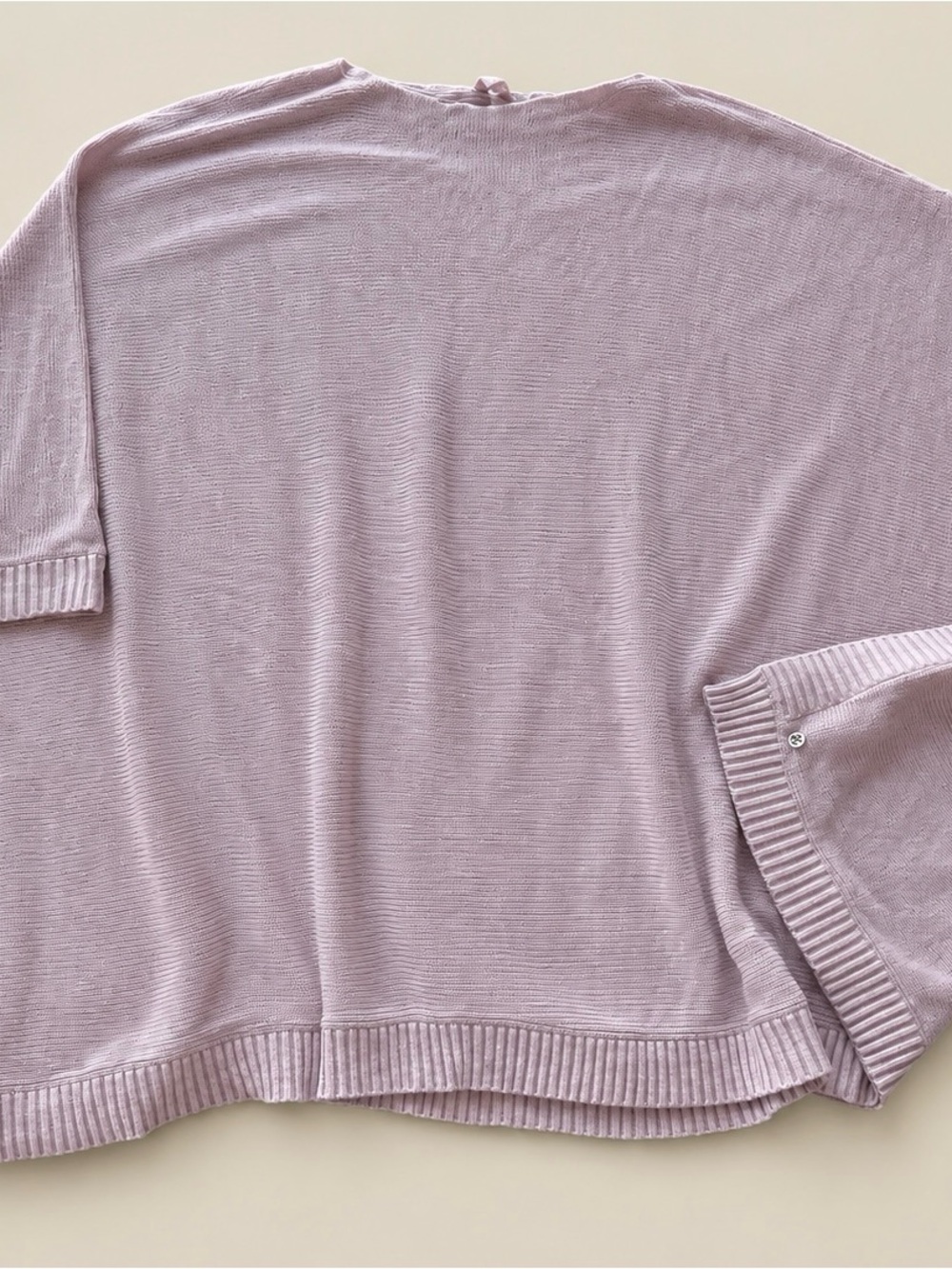 Lululemon Lavender/light pink Knit Poncho like sweater one size